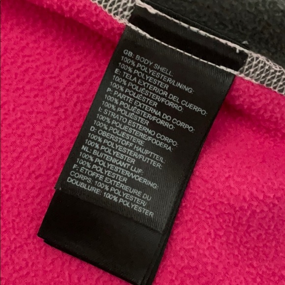 The North Face pink & gray zipper fleece with hood - Picture 6 of 6